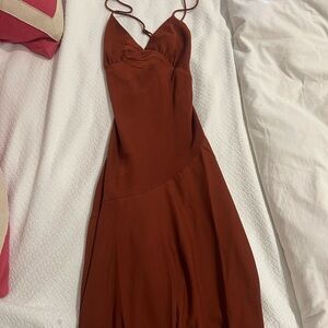 Asymmetrical Seam Midi Dress